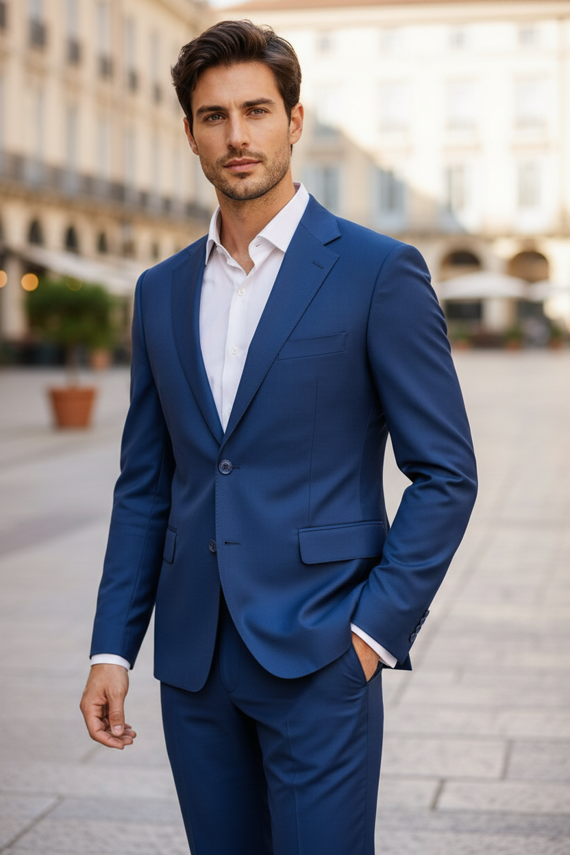Abito Monopetto blu elettrico