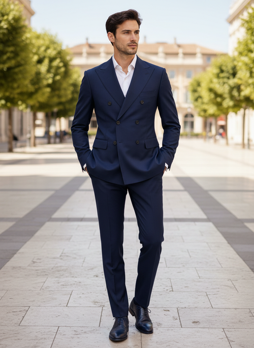 Abito Doppiopetto BLU COBALTO