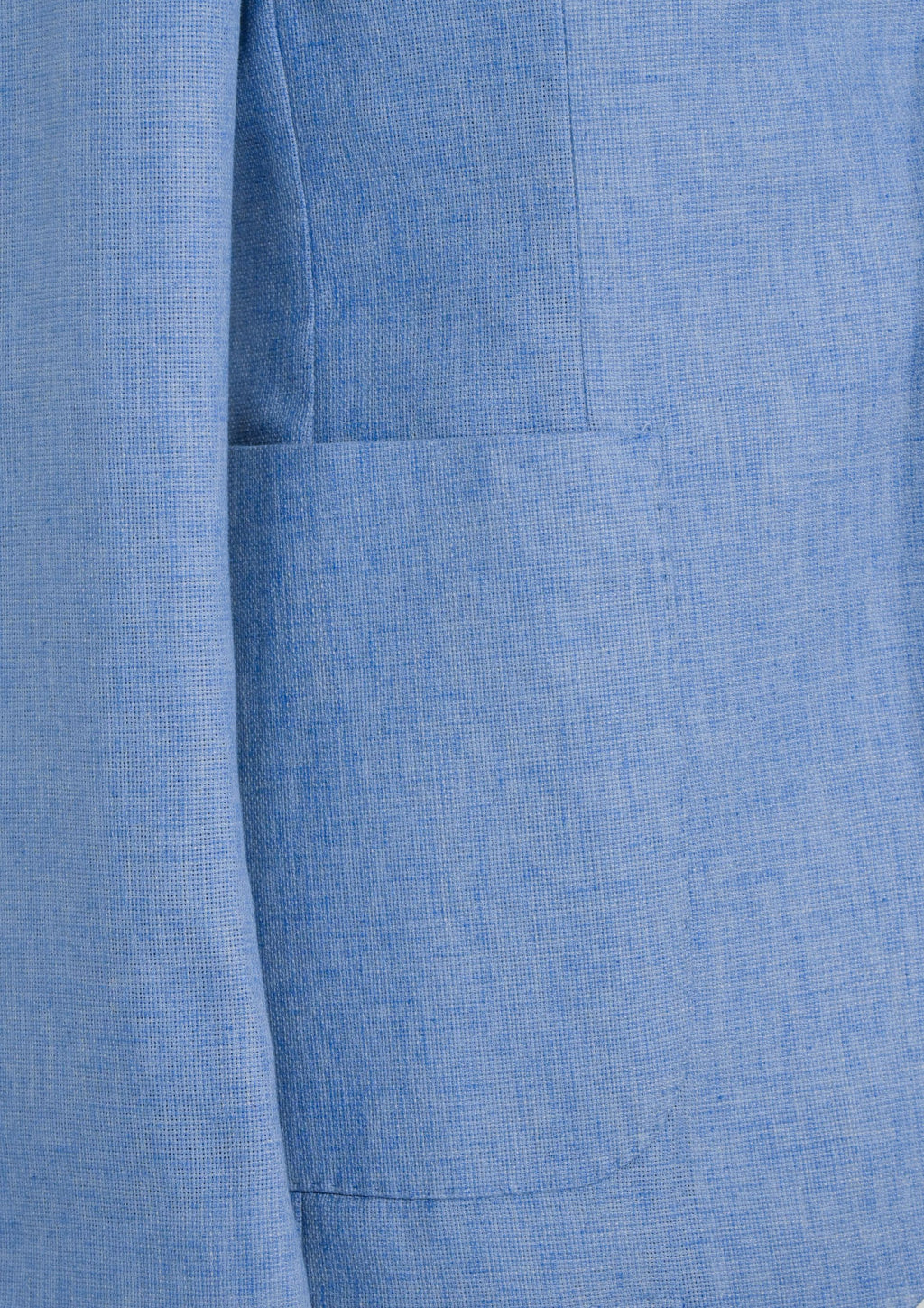 Giacca monopetto in lino celeste