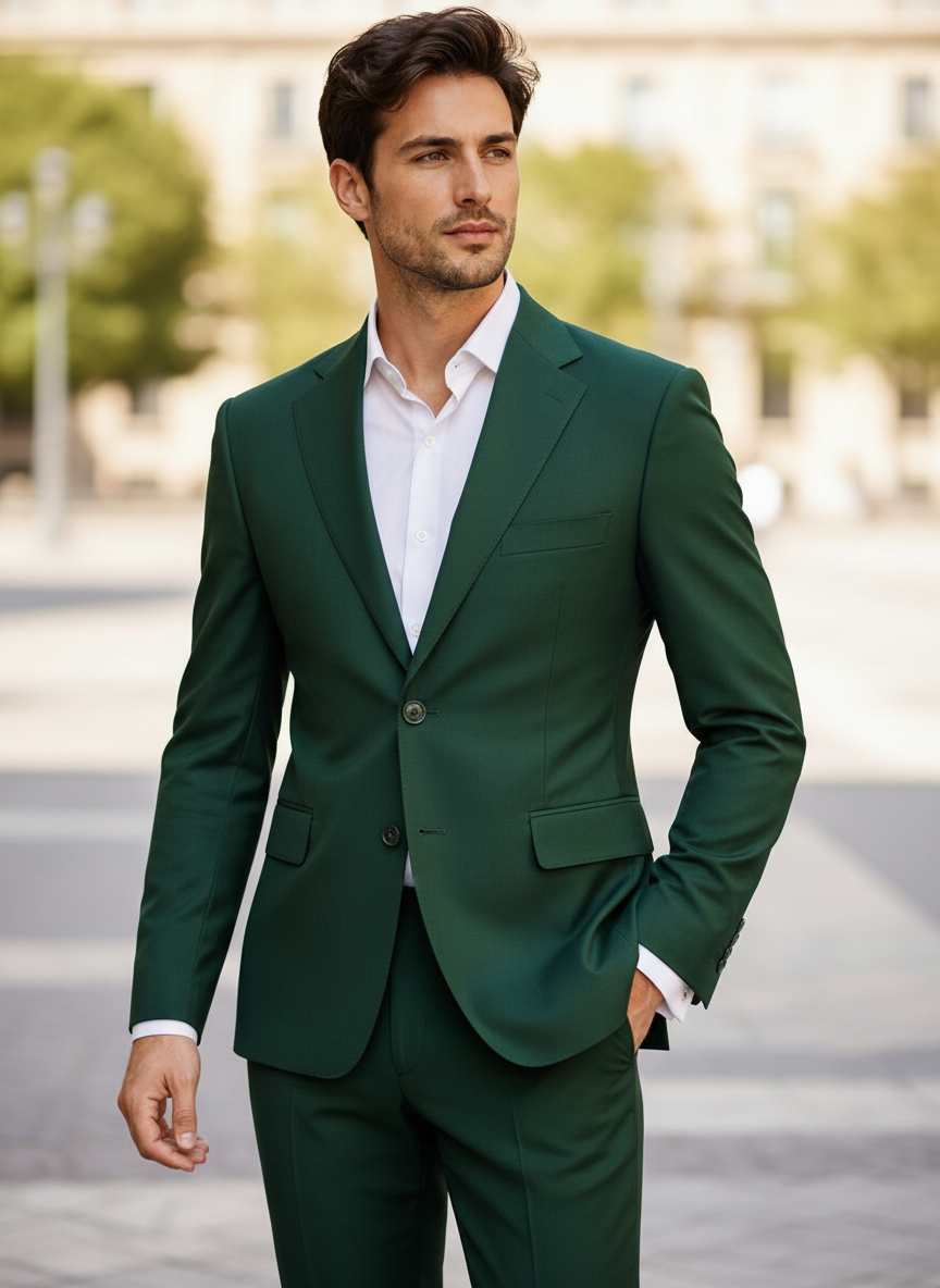 Abito Monopetto verde pino