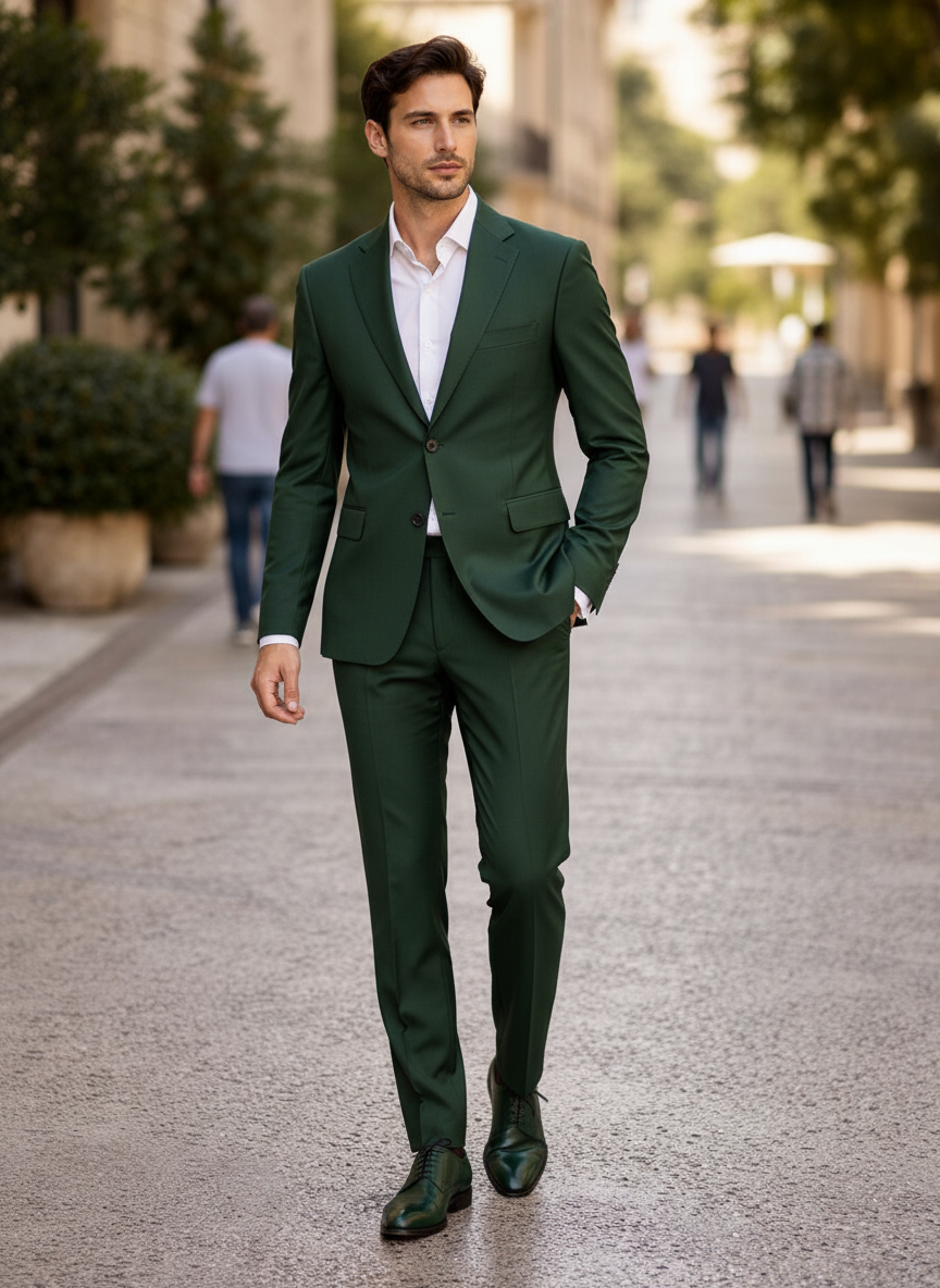 Abito Monopetto verde pino