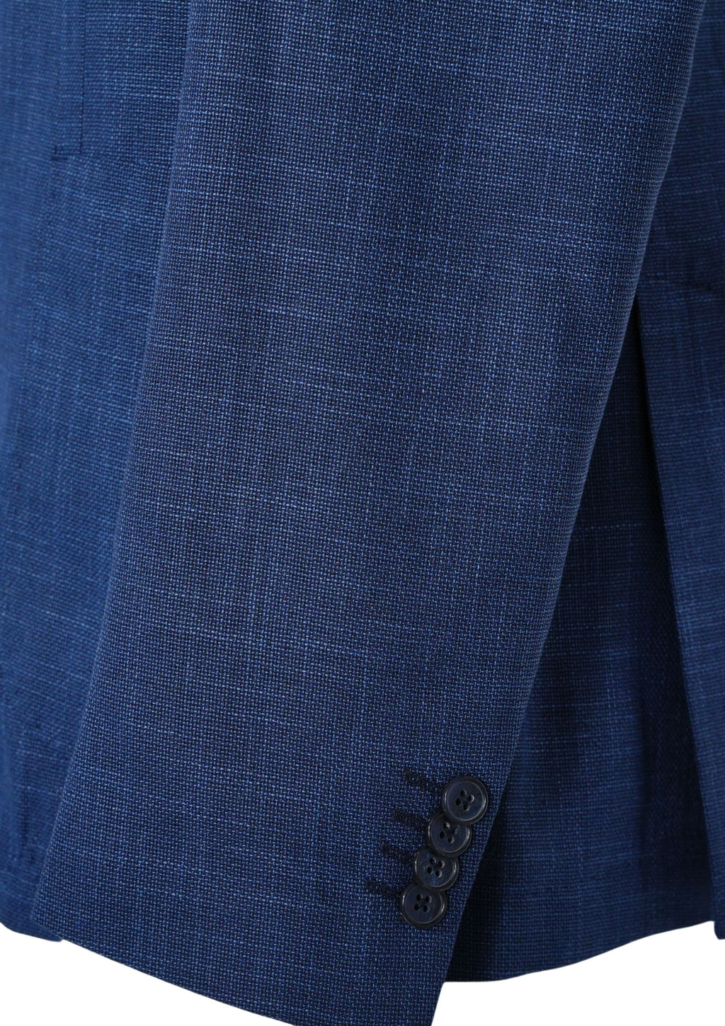 Giacca monopetto in lino denim