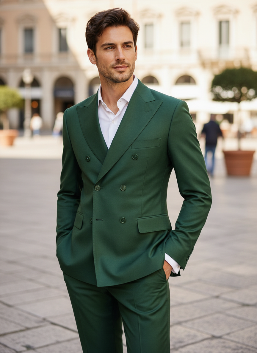 Abito Doppiopetto VERDE PINO