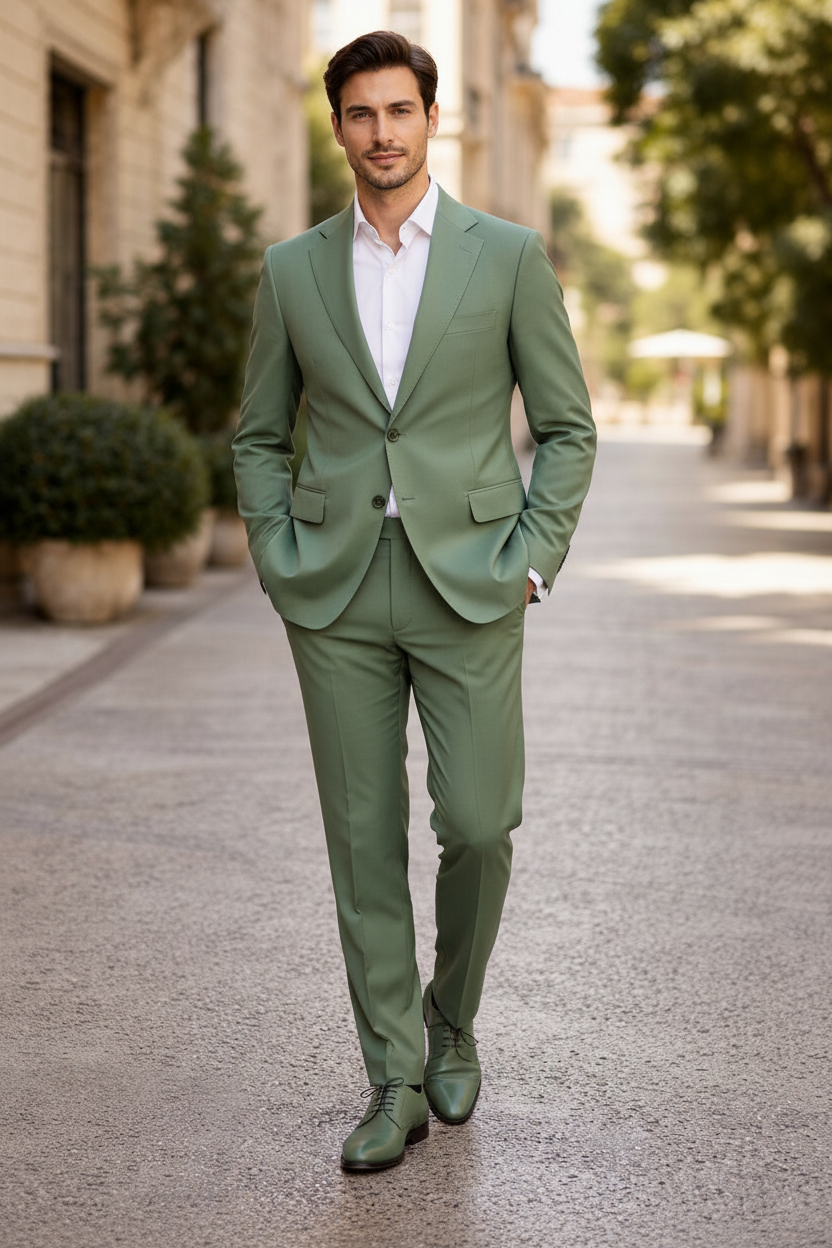Abito Monopetto verde
