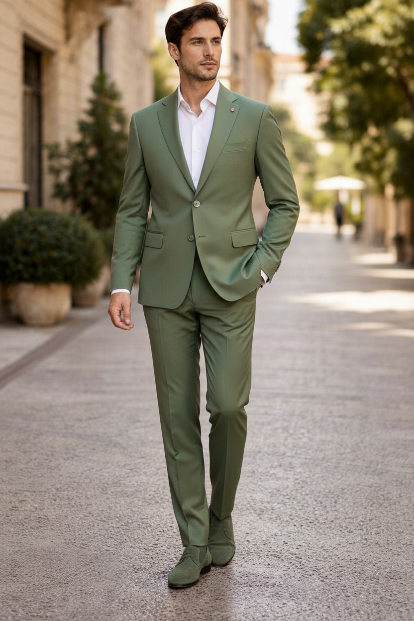 Abito Monopetto verde