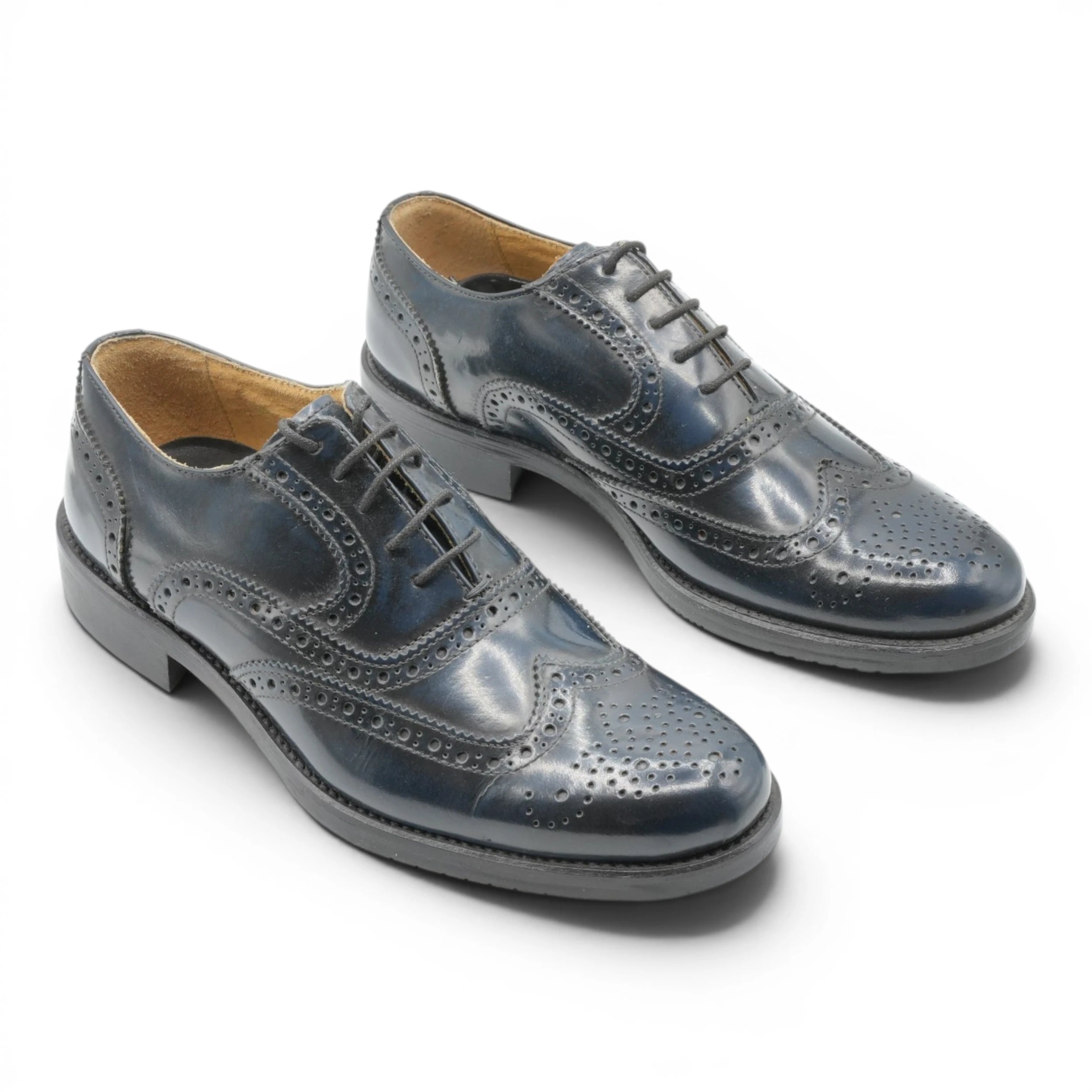 Scarpe eleganti in pelle blu