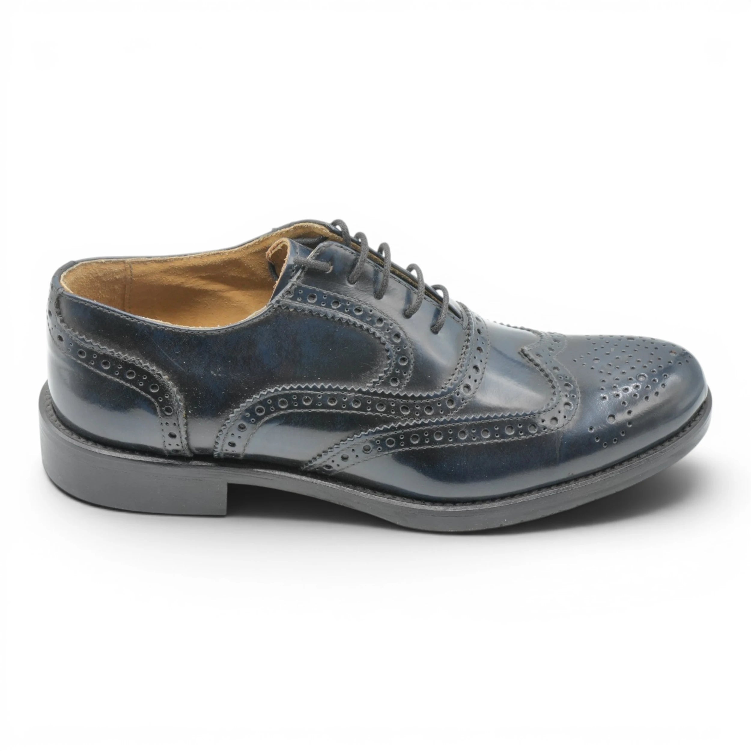 Scarpe eleganti in pelle blu
